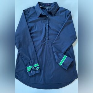 Pearly Vine Poplin Tunic Sz Medium